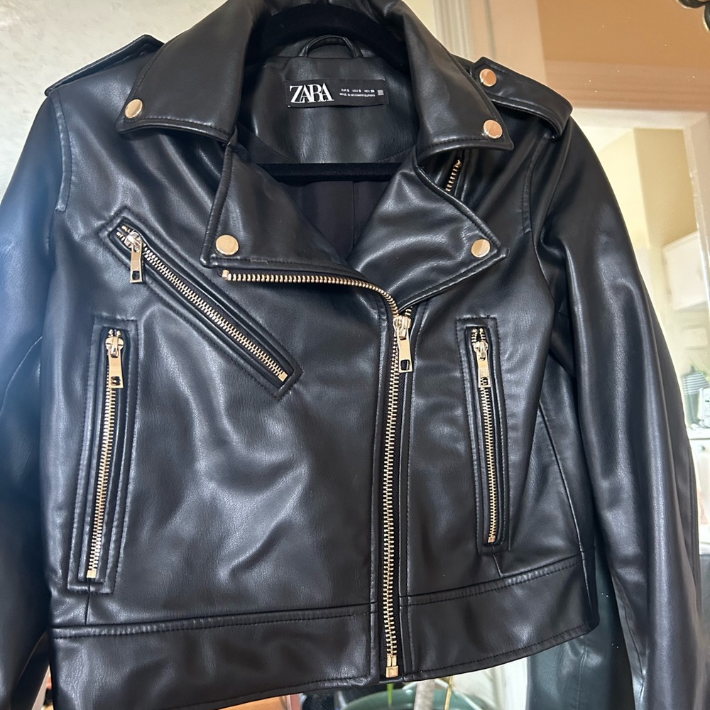 Faux leather Zara jacket